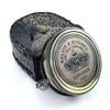 Victorian Brass Kaliedo Scope in Vintage Wooden Box + Kalvin Hughes Antique Brass Compass in Leather Case view 2