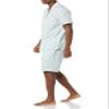 Amazon Essentials Men's Lightweight Woven Notch Collar Short Pyjama Set, Multicolour, Pineapple/Stripes, XS view 3