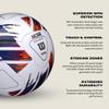 Wilson NCAA Vivido Match Soccer Ball - Size 5, Yellow/Orange/Purple view 4