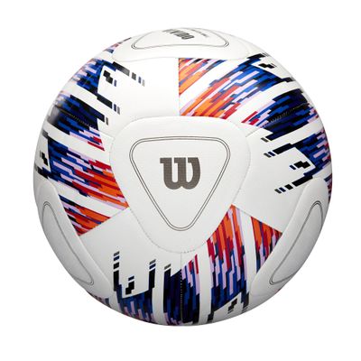 WILSON NCAA Vivido Replica Soccer Ball - Size 4, White/Orange/Purple