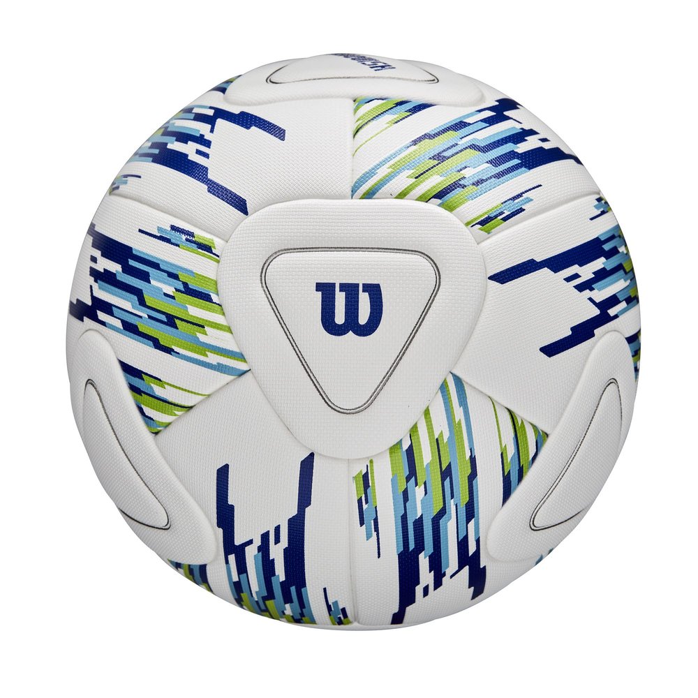 WILSON NCAA Vanquish Match Soccer Ball - Size 4, White/Blue/Green