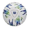 WILSON NCAA Vanquish Match Soccer Ball - Size 4, White/Blue/Green view 1