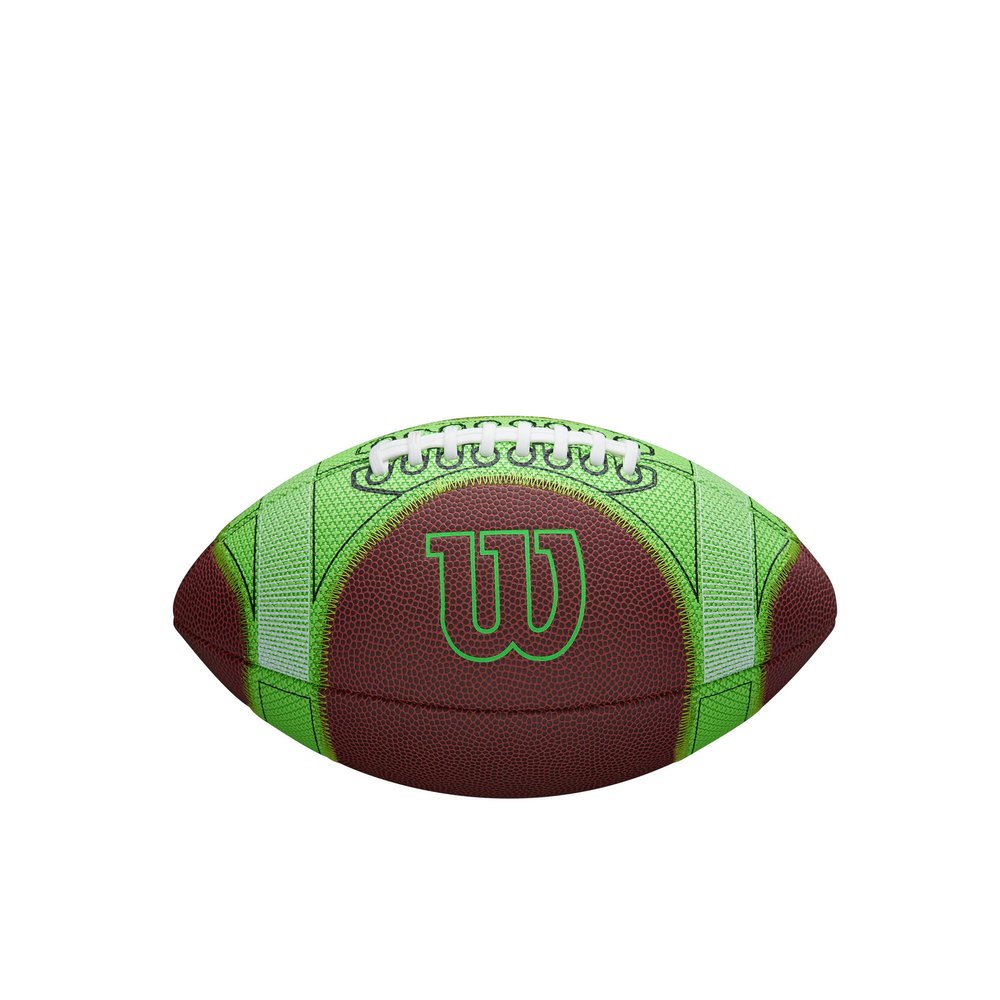 WILSON Hylite Football - Peewee Size,Brown/Green