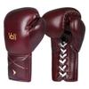 Vali Lancer Leather Lace Up Boxing & MMA Gloves for Pros Sparring (Red, 14OZ) view 1