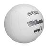 Wilson AVP Soft Play Volleyball - Official Size, White, 18-Panel, Machine-Sewn Construction, Butyl Rubber Bladder, Sponge-Backed Synthetic Leather Cover, Ideal for Ages 13 and Up view 2