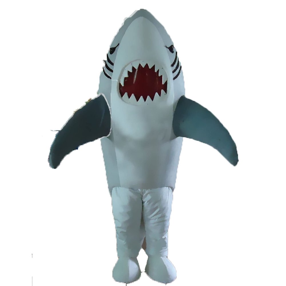 Blue Shark Whale Cetacean Mascot Costume Cosplay Party Fruit Character Fancy Dress Adult Suit Unisex Hallowen Cosplay Gift