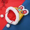 Kids Beanie Hat for The Year of Tiger, Winter Tiger Shaped Fleeced Hat Boys Girls for Spring Festival Chinese New Year (B-Yellow), One Size view 3