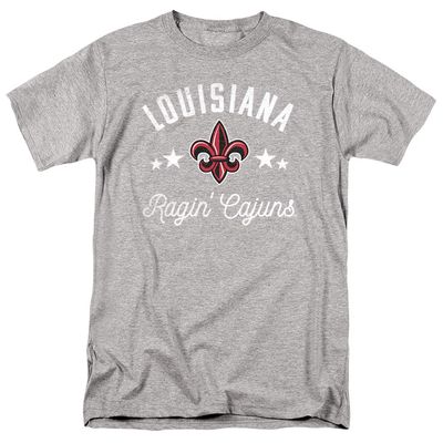 University of Louisiana at Lafayette Official Ragin' Cajuns Unisex Adult T Shirt,Athletic Heather, 5X-Large