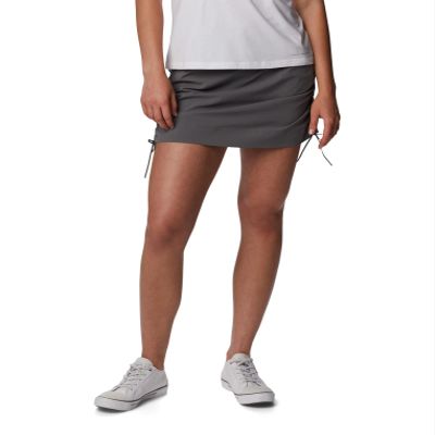 Columbia Women's Anytime Casual Skort, City Grey, 3X Plus