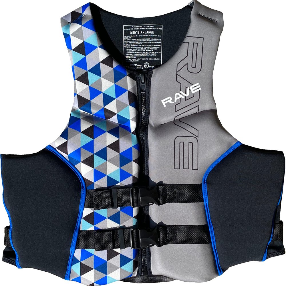 Rave Sports Mens Neoprene Dynamic Life Vest, Medium