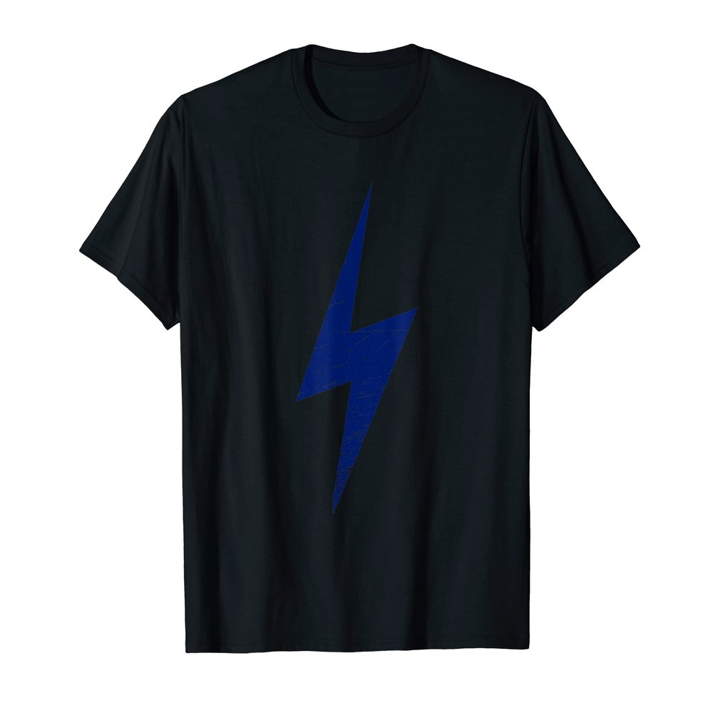 Minimalistic Design With Lightning Bolt Grunge T-Shirt