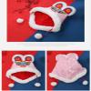 Kids Beanie Hat for The Year of Tiger, Winter Tiger Shaped Fleeced Hat Boys Girls for Spring Festival Chinese New Year (A-Pink) view 2