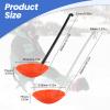 Yiju Ice Fishing Scoop Scoop Ice Slush Scoop with Aluminum Handle Winter Outdoor Fishing Shovel, black orange red view 4