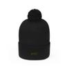 BCCMCMLXXXIII x Christ Collection - 'got God ?" Snow Pom Beanie With Gold Stitching Black One size view 2