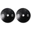 Ader 25lb Black Rubber Bumper Plates- Sold as a Pair view 1