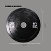 Ader 25lb Black Rubber Bumper Plates- Sold as a Pair view 3