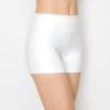 ALWAYS Women's Faux Leather Shorts - High Waist Active Stretch Yoga Short Pants White M view 3