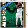 Trends International NBA Boston Celtics - Jaylen Brown 21 Wall Poster, 22.375" x 34", Premium Poster & Push Pin Bundle view 3
