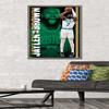 Trends International NBA Boston Celtics - Jaylen Brown 21 Wall Poster, 22.375" x 34", Barnwood Framed Version view 2
