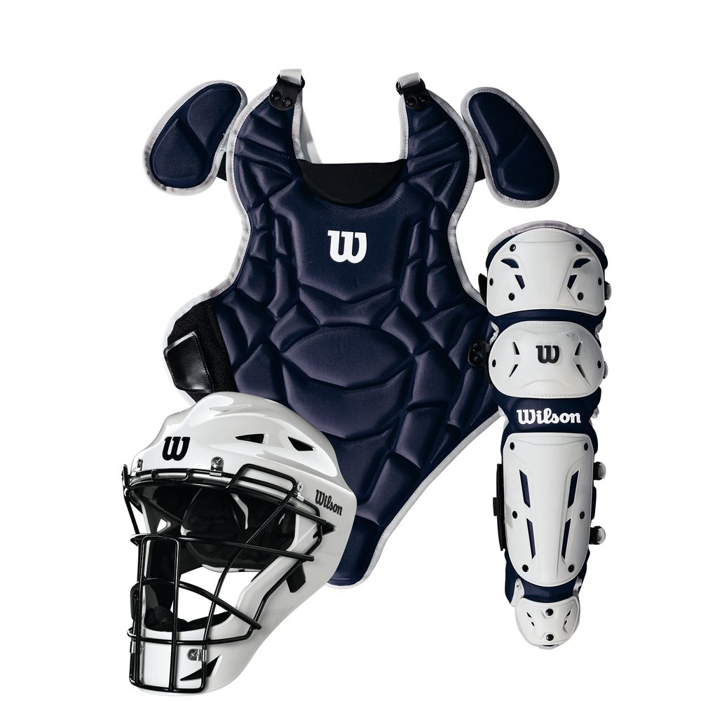 Wilson EZ Gear 2.0 Catchers Gear Kit - Navy, Small/Medium