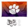 College Flags & Banners Co. Clemson Tigers Gradient Banner and Tapestry Wall Tack Pads view 1