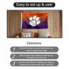 College Flags & Banners Co. Clemson Tigers Gradient Banner and Tapestry Wall Tack Pads view 4