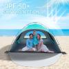 Night Cat Beach Tent Portable Camping Sun Shade Shelter for 2-4 Persons with UV Protection 3 Breathable Mesh Windows Extended Tent Floor Easy Set Up Outdoor view 3