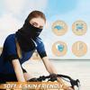 4 Pack Neck Gaiter Breathable Bandana Mask for Outdoor Protection, Washable Reusable Cooling Gator Mask Headband Face Covering Protect from Dust for Men Women Fishing Cycling Running Hiking Navy view 4