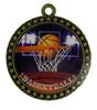 10 Pack Large 2.5 Inch Basketball Gold Medals Trophy Team Award with Neck Ribbons EG view 1