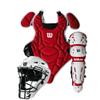 Wilson EZ Gear 2.0 Catcher's Gear Kit - Scarlet, Large/X-Large view 1
