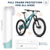 WilderWild Bike Frame Protection Tape- High Impact Clear Vinyl Wrap Includes Tool (4x72) Bicycle Frame Protector, Mountain Bike Frame Guard Chainstay Protector (Glossy Clear) view 2