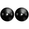 Ader 35lb Black Rubber Bumper Plates- Sold as a Pair view 1
