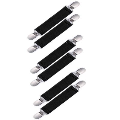 Century Star Elastic Mitten Clips for Toddlers, Kids, Babies, Adults - Winter Glove Clips for Boys and Girls - 3 Pairs, Black, One Size