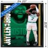 Trends International NBA Boston Celtics - Jaylen Brown 21 Wall Poster, 22.375" x 34", Black Framed Version view 3