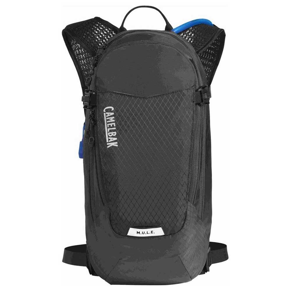 CamelBak Women's M.U.L.E. 12 Mountain Biking Hydration Pack - Easy Refilling Hydration Backpack - Magnetic Tube Trap 100oz, Charcoal/Black