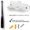 Baseball Bat Holder for Vertical Display - Sturdy Acrylic Hanger Wall Mount | Fits Handle of Any Baseball Softball Bat (Hardware Included) Easy to Install Clear Rack for Organization or Storage view 2