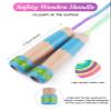 2 Pcs Jump Rope for Kids Adjustable, Lorvain Rainbow Skipping Rope, Kids Jump Ropes with Wooden Handle for Girls Boys, Weighted Jumping Ropes for Fitness Workout Exercise Outdoor Fun Activity view 2