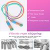 2 Pcs Jump Rope for Kids Adjustable, Lorvain Rainbow Skipping Rope, Kids Jump Ropes with Wooden Handle for Girls Boys, Weighted Jumping Ropes for Fitness Workout Exercise Outdoor Fun Activity view 4