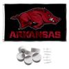 Arkansas Razorbacks Black Banner and Tapestry Wall Tack Pads view 1