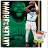 Trends International NBA Boston Celtics - Jaylen Brown 21 Wall Poster, 14.725" x 22.375", Premium Poster & Push Pin Bundle view 1