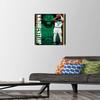 Trends International NBA Boston Celtics - Jaylen Brown 21 Wall Poster, 14.725" x 22.375", Premium Poster & Push Pin Bundle view 2