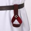 BLESSUME Medieval Knight Belt with Sword Frog Holster Rapier Scabbard Holder 1pc (Coffee 8) view 2