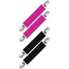Century Star Elastic Mitten Clips for Toddlers, Kids, Babies, Adults - Winter Glove Clips for Boys and Girls - 2 Pairs, Black & Rose, One Size view 1