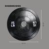 Ader 15lb Black Rubber Bumper Plates- Sold as a Pair view 3