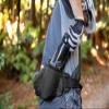 CamelBak Podium Flow Bike Hydration Belt - Easy Access Bottle Pocket - Podium Dirt Series Bottle - Adjustable Waist Buckle - Secure Zipper Pocket - Riding Belt - 21oz, Fired Brick/Black view 2