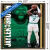 Trends International NBA Boston Celtics - Jaylen Brown 21 Wall Poster, 22.375" x 34", Bronze Framed Version view 3