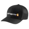 Carhartt Mens Rugged Flex Fitted Canvas Mesh Back Graphic Baseball Cap, Black, X-Large-XX-Large US view 1