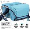 sixthreezero Dual Sided Bike Bag for Rear Rack, Waterproof Universal Bicycle Double Pannier for Storage, Cargo Trunk with Carry Handle, Baby Blue/Navy view 2