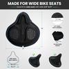 X WING Wide Bike Seat Cover Padded with Memory Foam | Ideal Bicycle Saddle Cover for Men and Women | Ultra-Soft Cushion, Non-Slip & Easy Installation | Fit for Exercise Bike, Indoor & Outdoor Cycling view 2