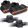 KCMYTONER Smart Bicycle Tail Light with Turn Signals, Anti-Theft Alarm and Automatic Brake Light, Wireless Remote Control Bike Rear Light Back USB Rechargeable Safety Warning Cycling Light,2 PK view 1
